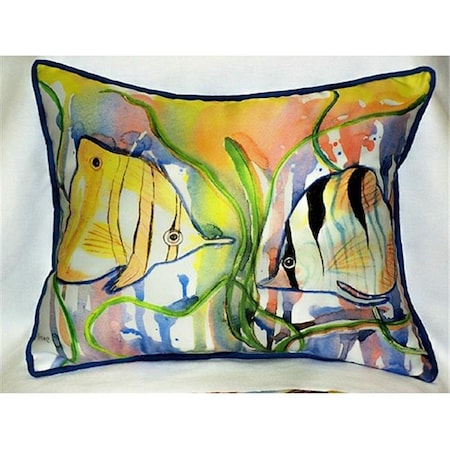 Betsy Drake HJ305 Angel Fish Art Only Pillow 15x22